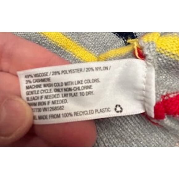 La Ligne X Target Women's Gray Crewneck Heavy Sweater Colored Stripes Size XL - Picture 8 of 8